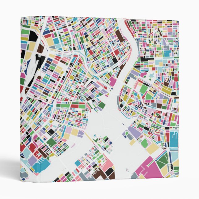 Tokyo Japan Map 3 Ring Binder (Front/Spine)