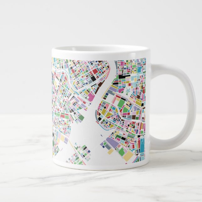 Tokyo Japan Map Giant Coffee Mug (Right)