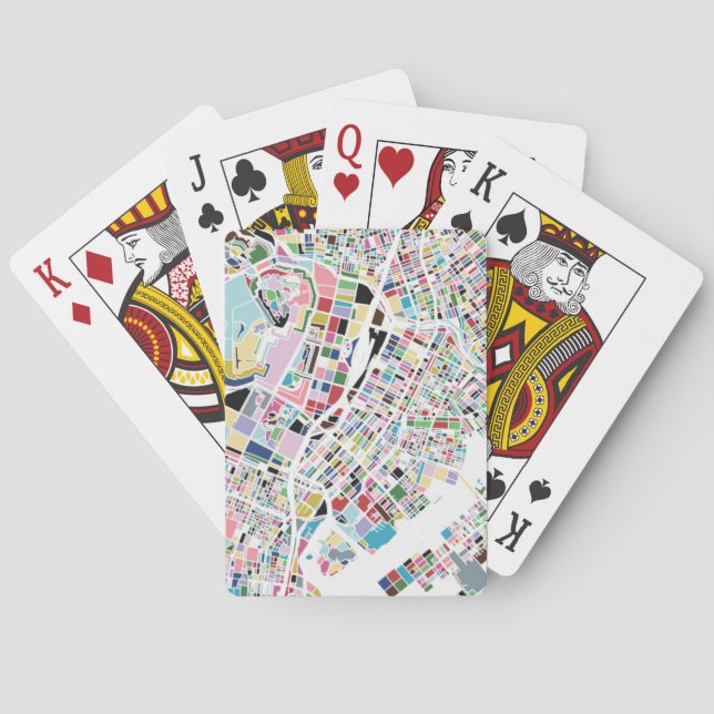 Tokyo Japan Map Poker Cards (Back)