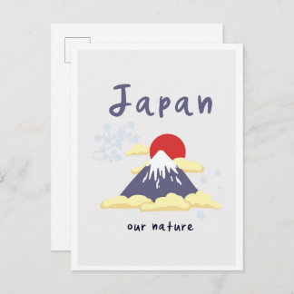 Tokyo Japan Mountain Vintage Travel Postcard