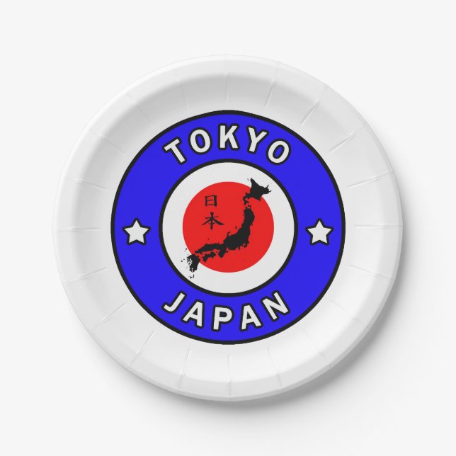 Tokyo Japan Paper Plates (Front)
