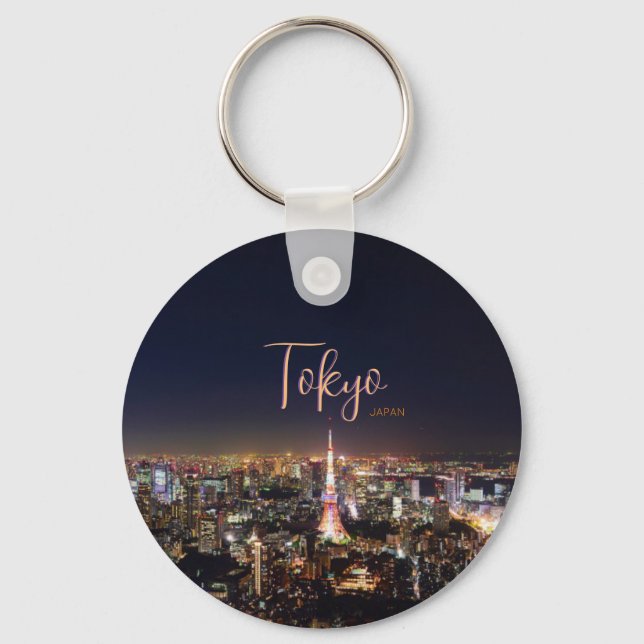 Tokyo Japan Personalized Keychain Memento Gift (Front)