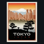 Tokyo, Japan Postcard<br><div class="desc">Anderson Design Group is an award-winning illustration and design firm in Nashville, Tennessee. Founder Joel Anderson directs a team of talented artists to create original poster art that looks like classic vintage advertising prints from the 1920s to the 1960s.</div>