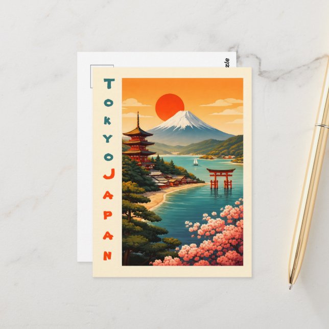 Tokyo Japan Postcard (Front/Back In Situ)