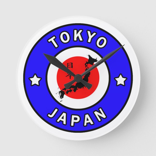 Tokyo Japan Round Clock (Front)