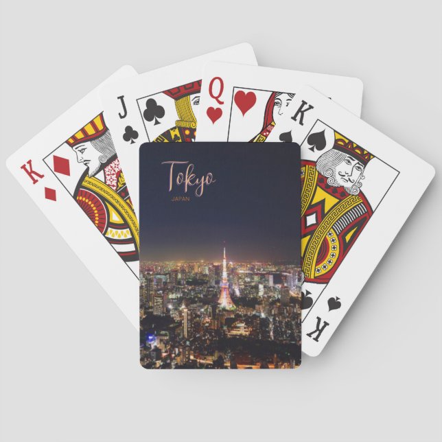 Tokyo Japan Scenic Plalying Cards Gift Memento (Back)