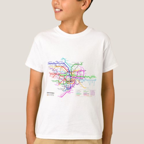 Tokyo Japan Subway Map T_Shirt