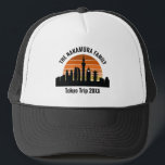 Tokyo Japan Sunset Custom Vacation Trucker Hat<br><div class="desc">Personalized Tokyo Japan skyline at sunset hats for your vacation to this cool metropolis. Always remember your trip with this customized city keepsake souvenir.</div>