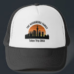 Tokyo Japan Sunset Custom Vacation Trucker Hat<br><div class="desc">Personalized Tokyo Japan skyline at sunset hats for your vacation to this cool metropolis. Always remember your trip with this customized city keepsake souvenir.</div>