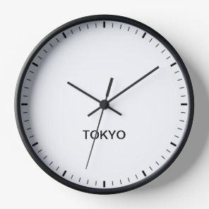 Tokyo Japan Time Zone Newsroom Style Clock