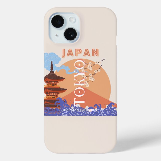 Tokyo Japan Travel Art Case-Mate iPhone Case (Back)