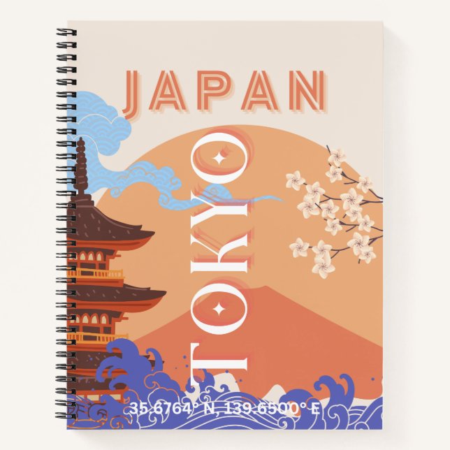 Tokyo Japan Travel Art Notebook (Front)