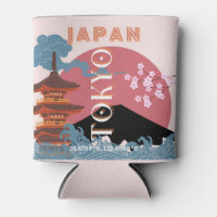 Tokyo Japan Travel Art, Retro Travel Art