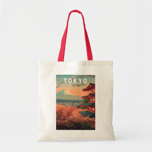 Tokyo Japan Travel Art Vintage Tote Bag