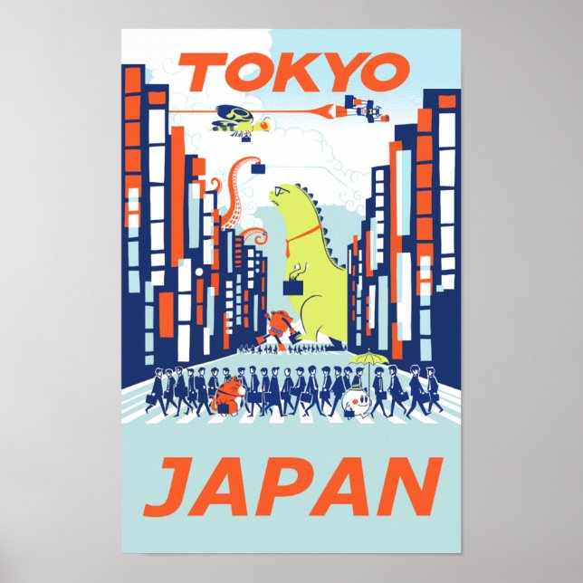 Tokyo, Japan travel poster (Front)