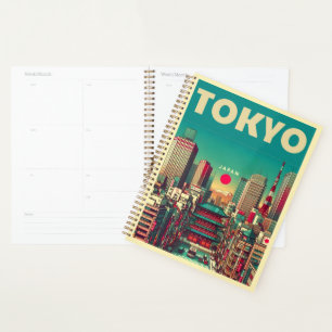 Tokyo Japan travel vintage gifts Planner