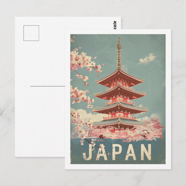 Tokyo Japan Vintage Famous Travel Place Postcard (Front/Back)