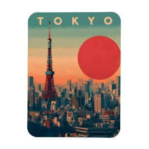Tokyo Japan vintage Magnet