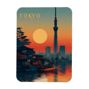 Tokyo Japan vintage Magnet
