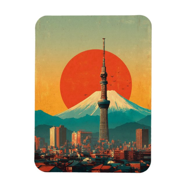 Tokyo Japan vintage Magnet (Vertical)