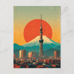 Tokyo Japan vintage Postcard