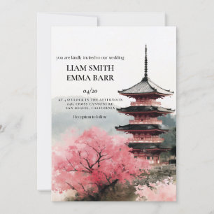 Tokyo Japanese Wedding Invitation