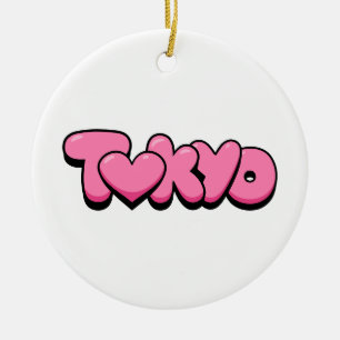 Tokyo Love Ceramic Ornament