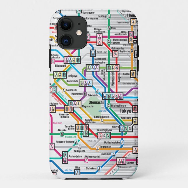 TOKYO METRO MAP Case-Mate iPhone CASE (Back)