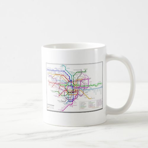 Tokyo Metro Map Coffee Mug
