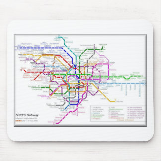 Tokyo Metro Map Mouse Pad