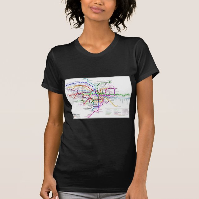 Tokyo Metro Map T-Shirt (Front)