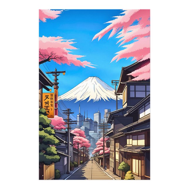 Tokyo Mt Fuji  Photo Print (Front)
