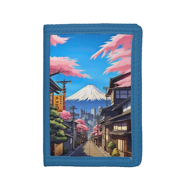 Tokyo Mt Fuji  Trifold Wallet (Front Vertical)