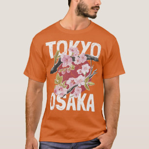 Tokyo Osaka slogan with cherry blossom branch  T-Shirt