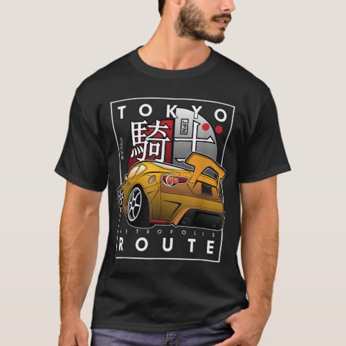 Tokyo Route Drag Racing Japanese Import Car _ Funn T_Shirt