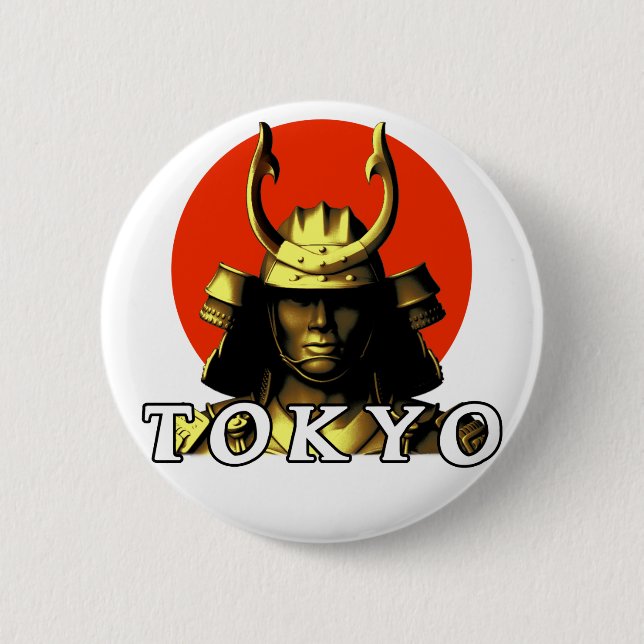 Tokyo Samurai Japan Button (Front)