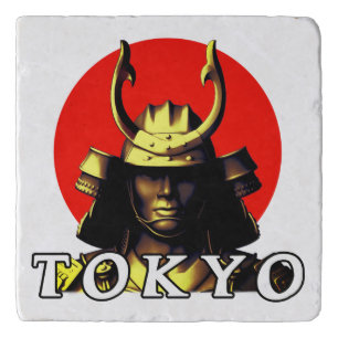 Tokyo Samurai Japanese Marble Trivet