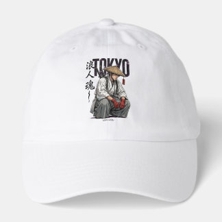 Tokyo Samurai Warrior - Japanese Cyberpunk Ronin Hat