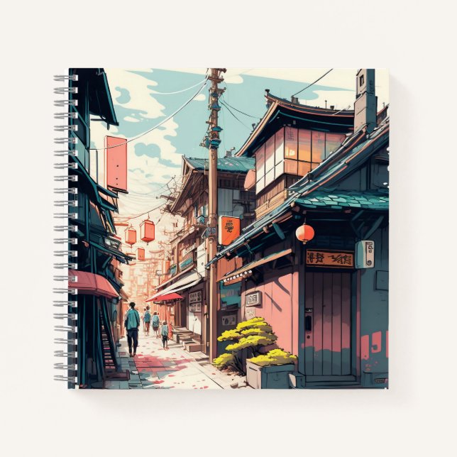 Tokyo Street Spiral notebook (Front)