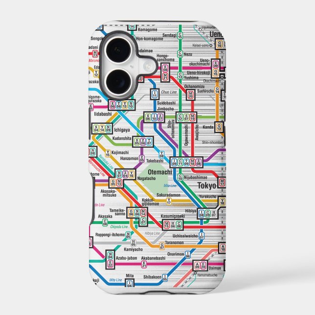 TOKYO SUBWAY MAP IPHONE CASE (Back)