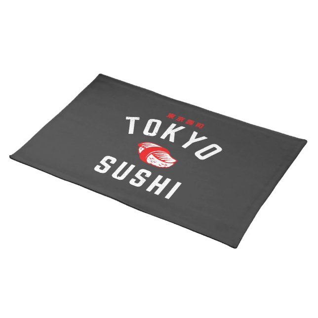Tokyo Sushi  Cloth Placemat (On Table)