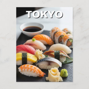 Tokyo Sushi Japanese Cuisine Postcard