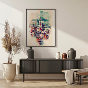 Tokyo Symphony: Tokyo Tower, Skytree and Mont Fuji Poster