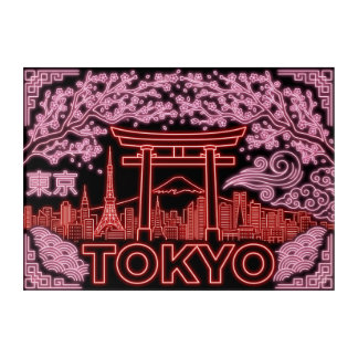 Tokyo-Torii Gate-Cherry Blossom- Japan Acrylic Print