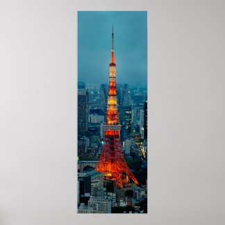 Tokyo Tower by Night :: Poster