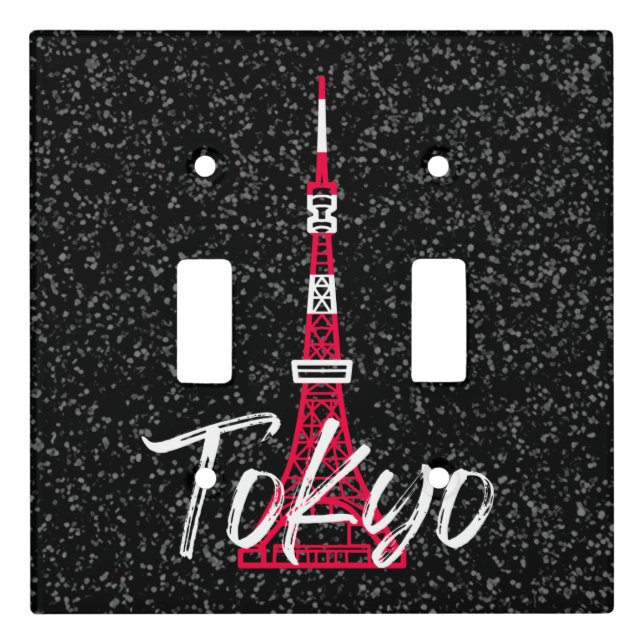 Tokyo Tower Sketch of Minato, Tokyo, Japan    Light Switch Cover (Front)