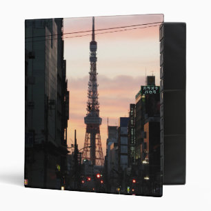 Tokyo Tower Sunrise 東京タワー日の出 3 Ring Binder