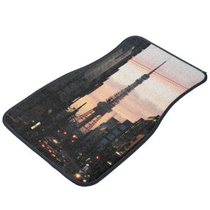 Tokyo Tower Sunrise 東京タワー日の出 Car Floor Mat