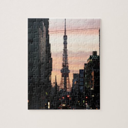 Tokyo Tower Sunrise 東京タワー日の出 Jigsaw Puzzle