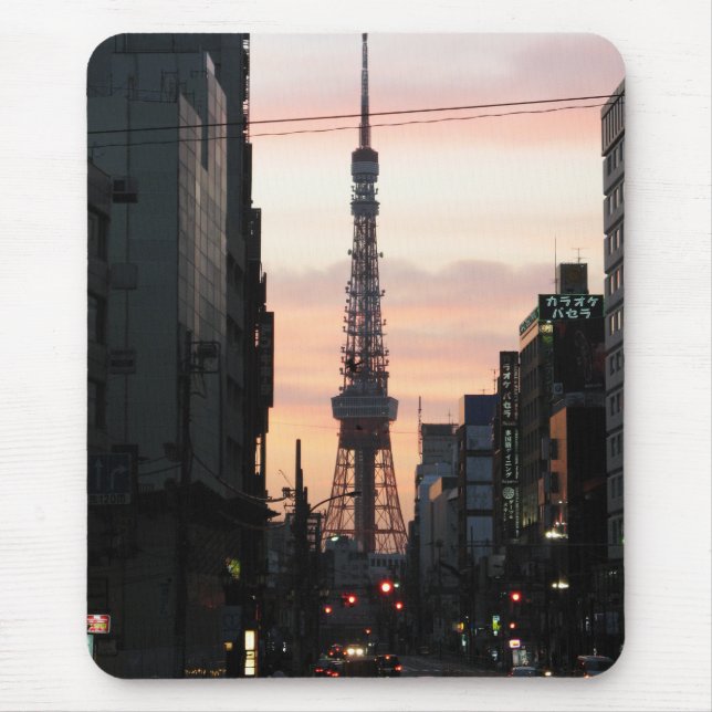 Tokyo Tower Sunrise 東京タワー日の出 Mouse Pad (Front)